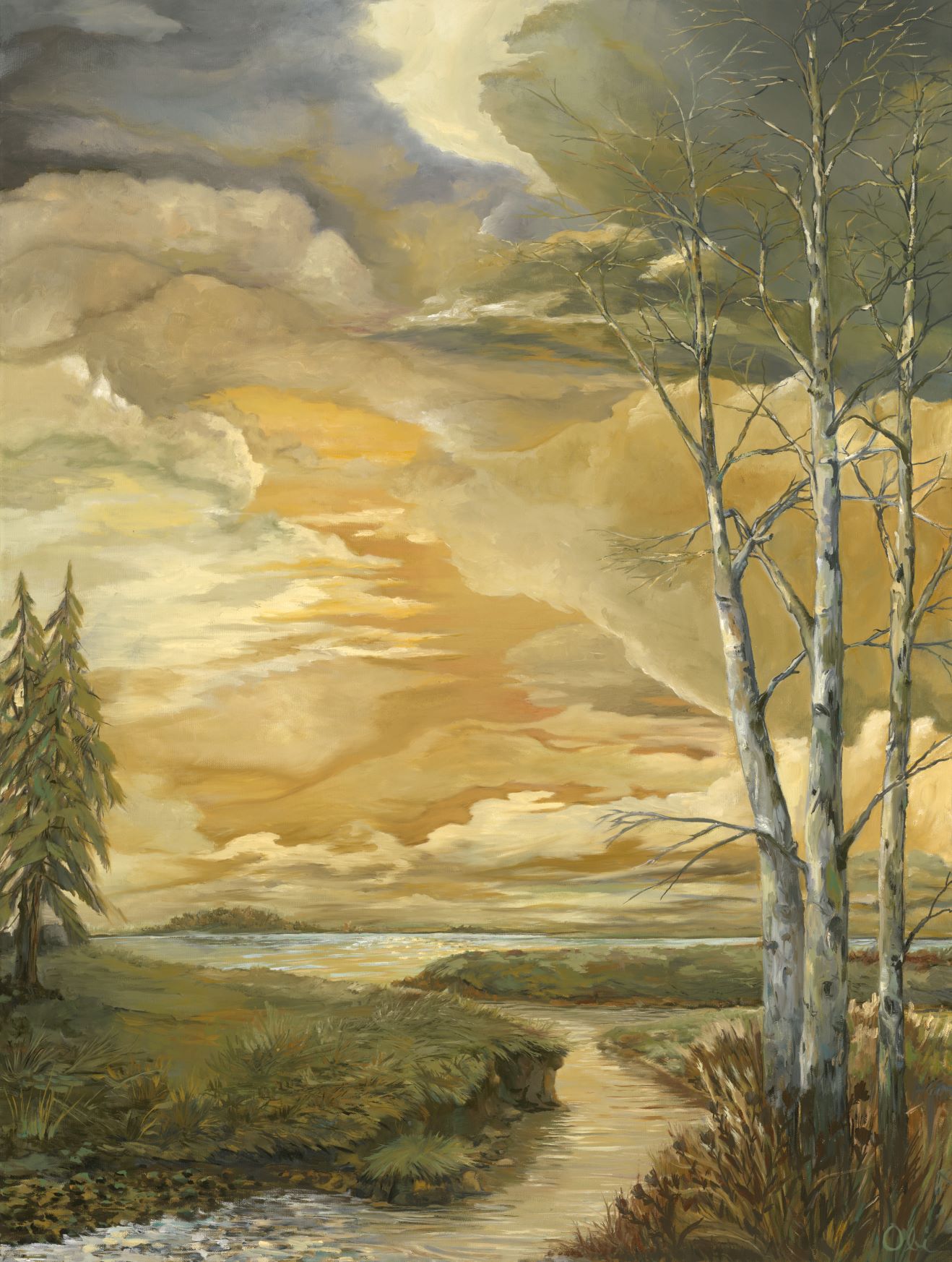 GoldenHour Oil Painting by John Carman