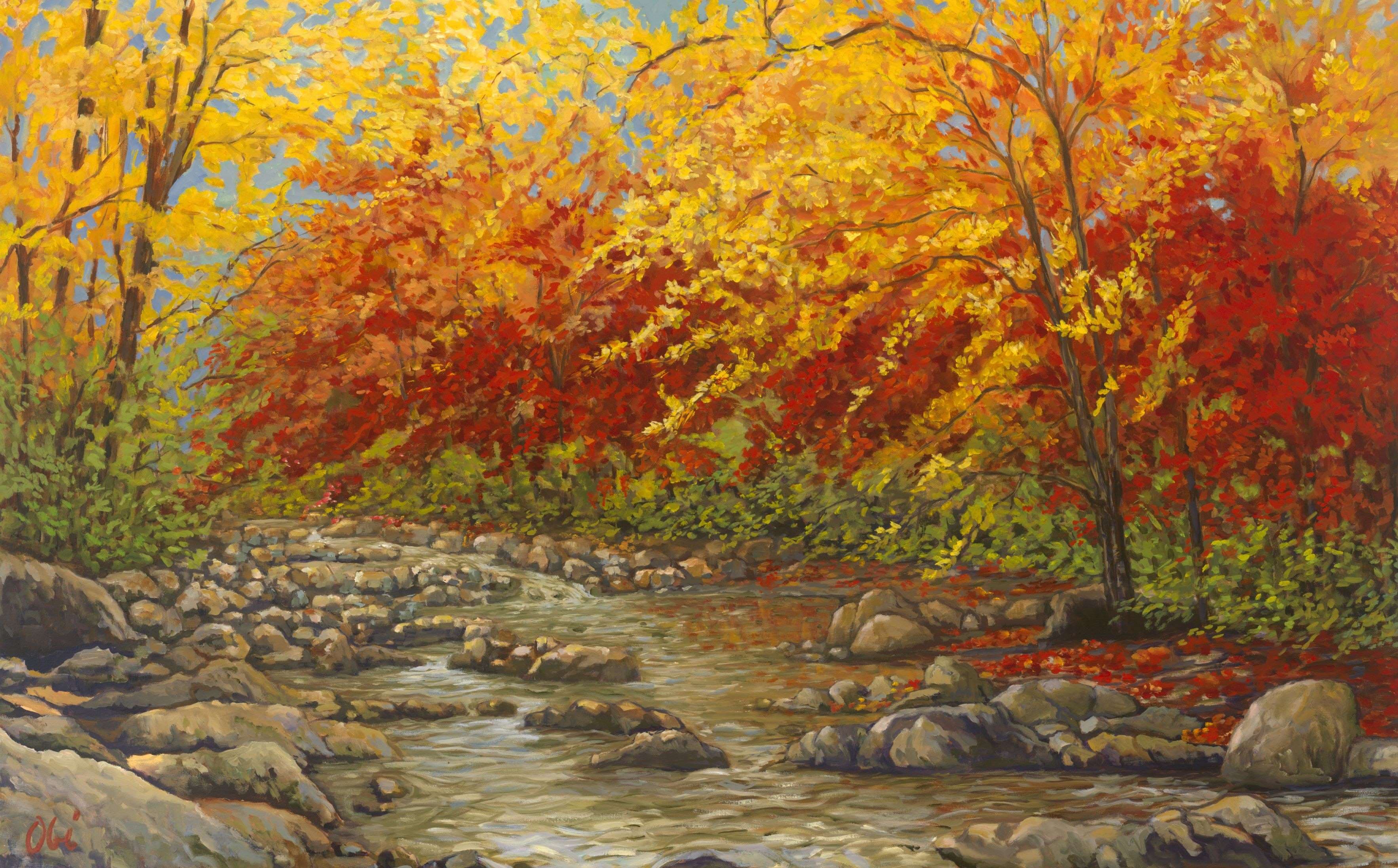 Autumn Peace Oil Painting by John Carman